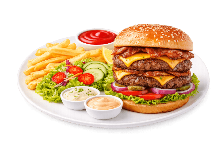 Dublle cheeseburger menu